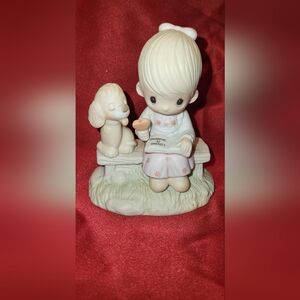 💖 Precious Moments “Loving Is Sharing” Figurine (1979, Jonathan & David) 💖